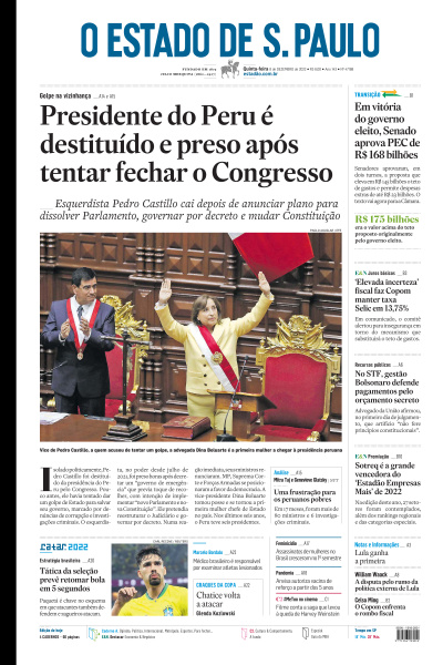 Estadão - Edição de 08 de Dezembro de 2022
