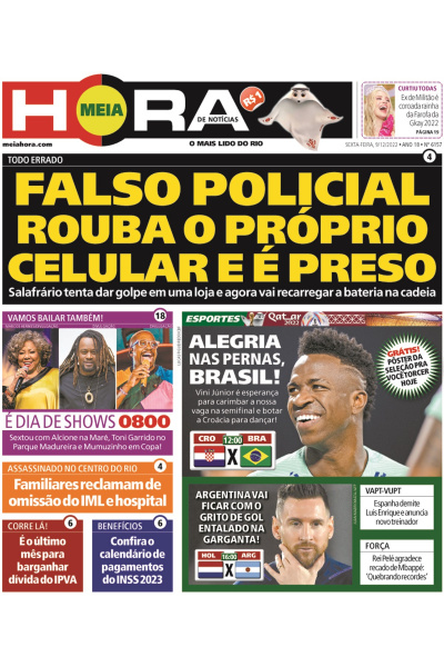 Meia Hora - Edição de 09 de dezembro de 2022