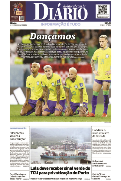 Diário do Litoral – Edição de 10 de dezembro de 2022