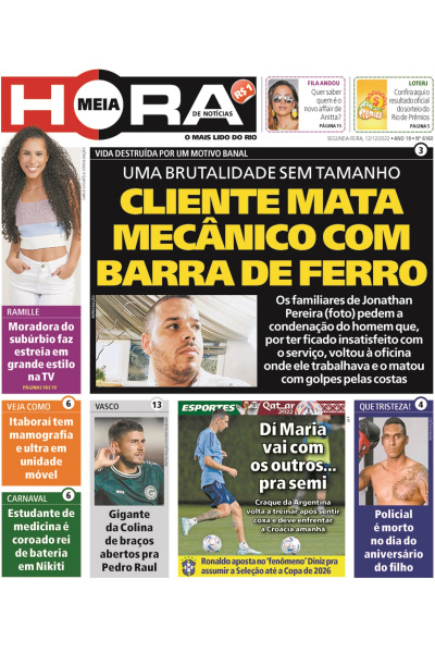 Meia Hora - Edição de 12 de dezembro de 2022