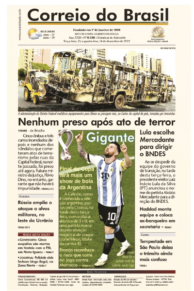Correio do Brasil – Edição de 13 e 14 de dezembro de 2022