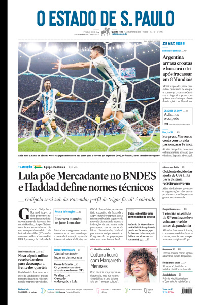 Estadão - Edição de 14 de Dezembro de 2022