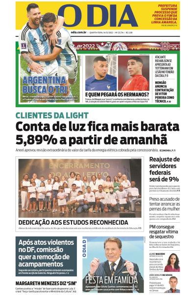 O DIA - Edição de 14 de dezembro de 2022