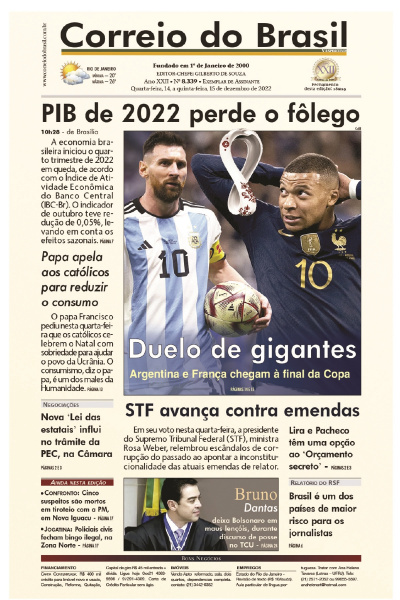 Correio do Brasil – Edição de 14 e 15 de dezembro de 2022