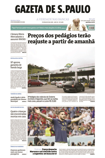 Gazeta de S. Paulo – Edição de 15 de dezembro de 2022