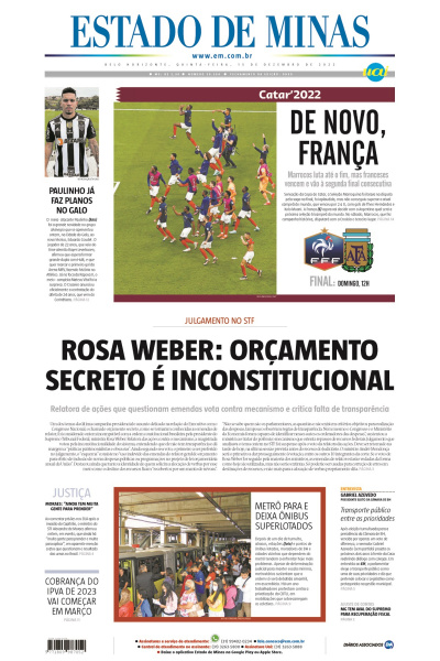 Estado de Minas - Edição de 15 de dezembro de 2022