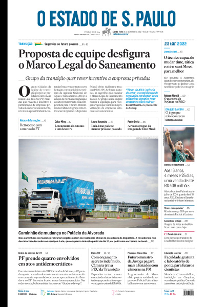Estadão - Edição de 16 de Dezembro de 2022