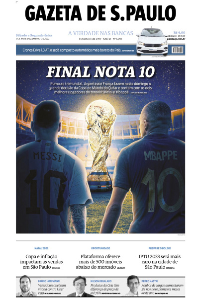 Gazeta de S. Paulo – Edição de 17 a 19 de dezembro de 2022