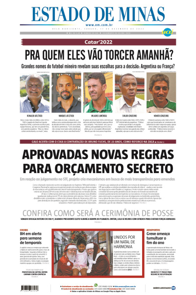 Estado de Minas - Edição de 17 de dezembro de 2022