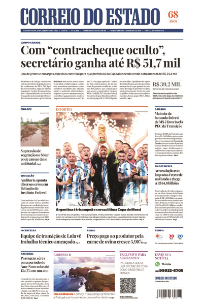 Correio do Estado - Edição de 19 de dezembro de 2022
