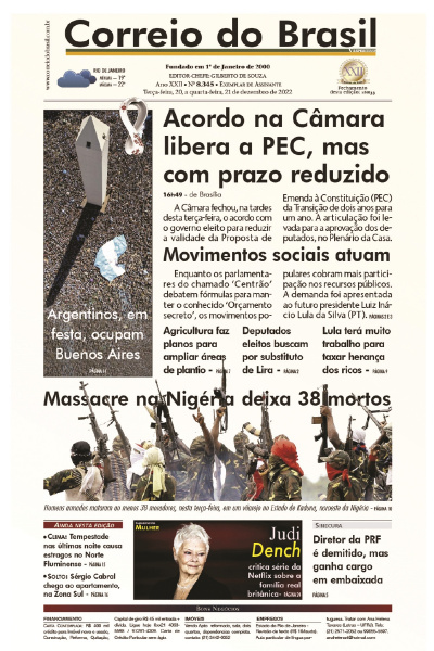 Correio do Brasil – Edição de 20 a 21 de dezembro de 2022