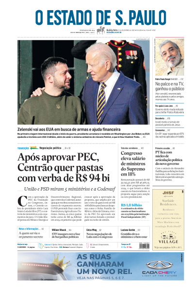 Estadão - Edição de 22 de Dezembro de 2022