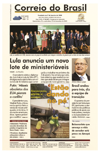 Correio do Brasil – Edição de 22 a 23 de dezembro de 2022