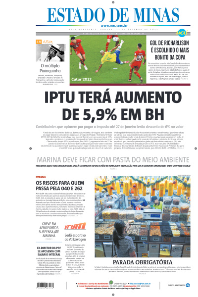 Estado de Minas - Edição de 24 de Dezembro de 2022