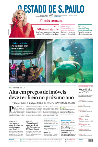 Estadão - Edição de 25 de Dezembro de 2022
