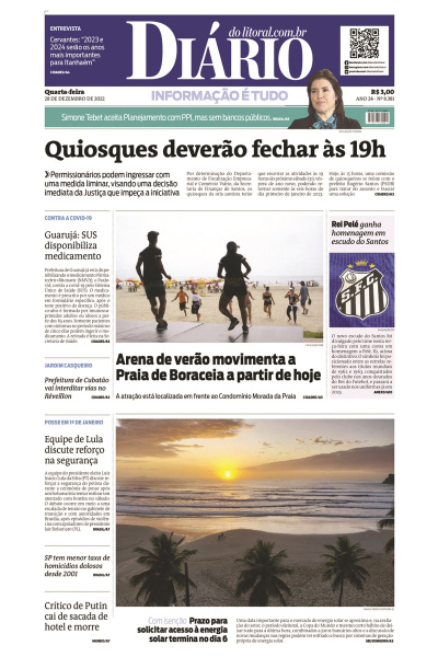 Diário do Litoral – Edição de 28 de dezembro de 2022