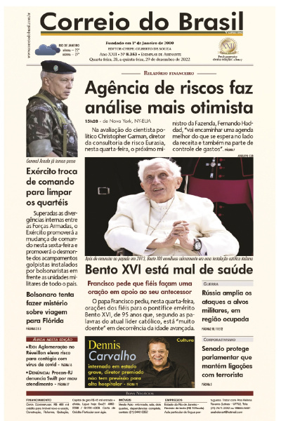 Correio do Brasil – Edição de 28 e 29 de dezembro de 2022