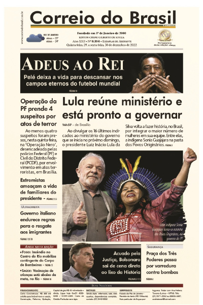 Correio do Brasil – Edição de 29 e 30 de dezembro de 2022