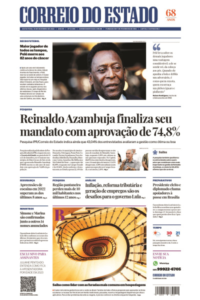 Correio do Estado - Edição de 30 de dezembro de 2022
