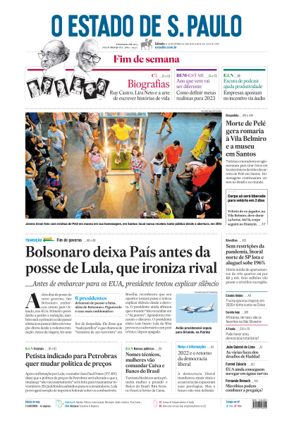 Estadão - Edição de 31 de Dezembro de 2022
