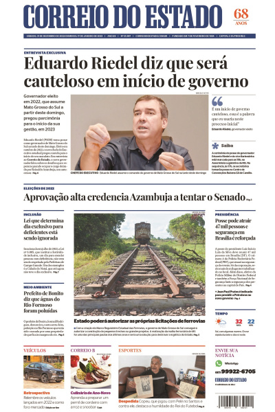 Correio do Estado - Edição de 31 de dezembro de 2022 e 01 de janeiro de 2023