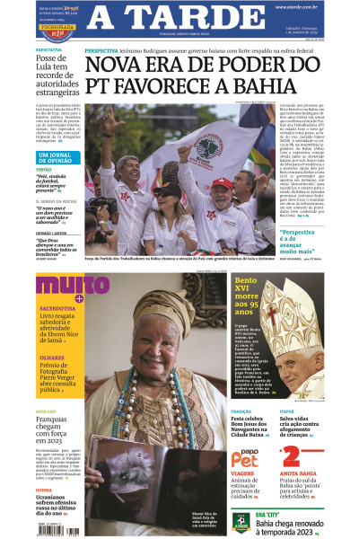 A TARDE - Edição de 01 de janeiro de 2023