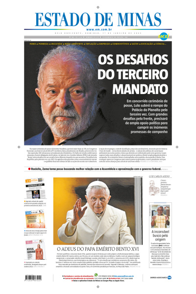 Estado de Minas - Edição de 01 de janeiro de 2023