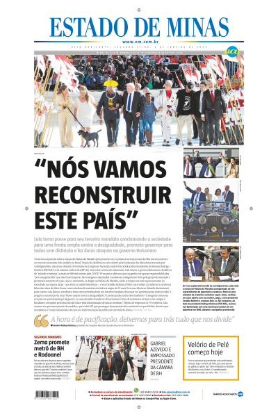 Estado de Minas - Edição de 02 de janeiro de 2023