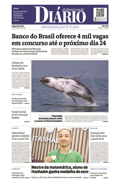 Diário do Litoral – Edição 09 de janeiro de 2023