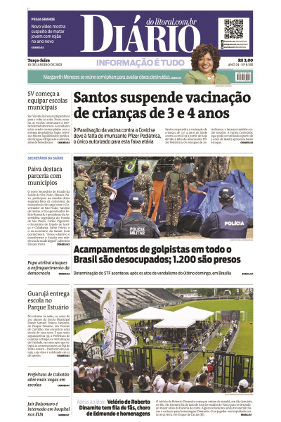 Diário do Litoral – Edição 10 de janeiro de 2023