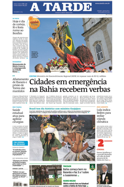 A TARDE - Edição de 12 de janeiro de 2023