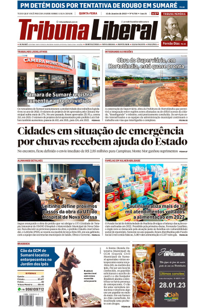 Tribuna Liberal - Edição de 12 de Janeiro de 2023