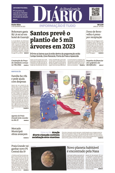 Diário do Litoral – Edição 13 de janeiro de 2023