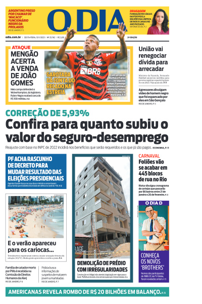 O DIA - Edição de 13 de Janeiro de 2023