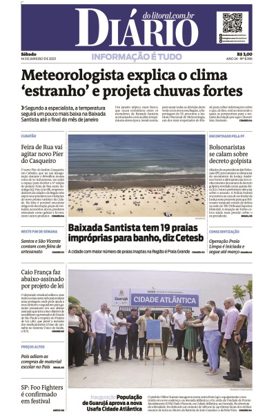 Diário do Litoral – Edição 14 de janeiro de 2023