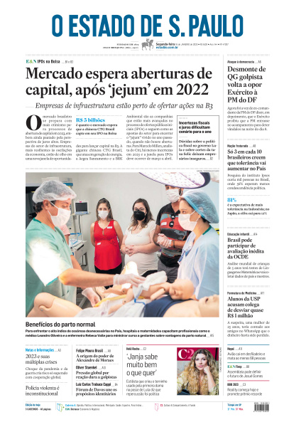 Estadão - Edição de 16 de Janeiro de 2023
