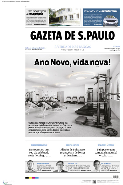 Gazeta de S. Paulo - Edição de 16 de Janeiro de 2023