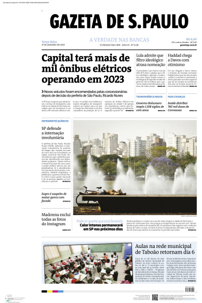 Gazeta de S. Paulo - Edição de 17 de Janeiro de 2023