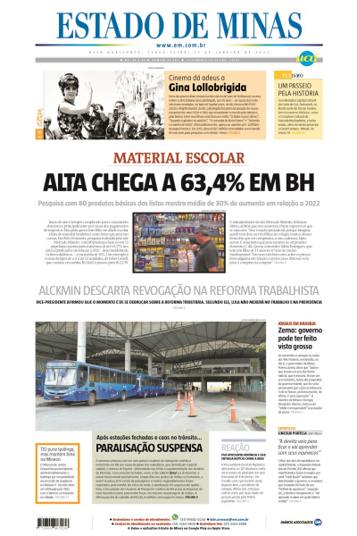 Estado de Minas - Edição de 17 de janeiro de 2023