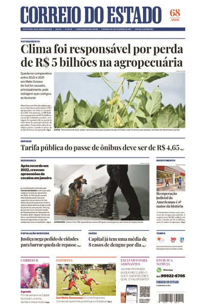 Correio do Estado - Edição de 20 de janeiro de 2023
