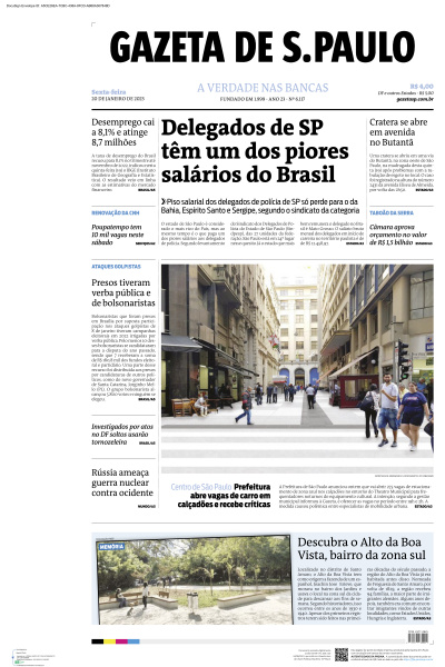 Gazeta de S. Paulo - Edição de 20 de Janeiro de 2023