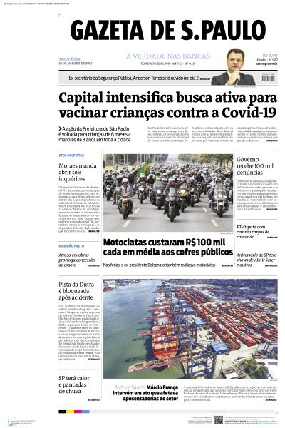 Gazeta de S. Paulo - Edição de 24 de Janeiro de 2023
