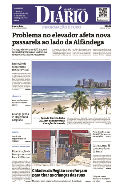 Diário do Litoral – Edição 25 de janeiro de 2023