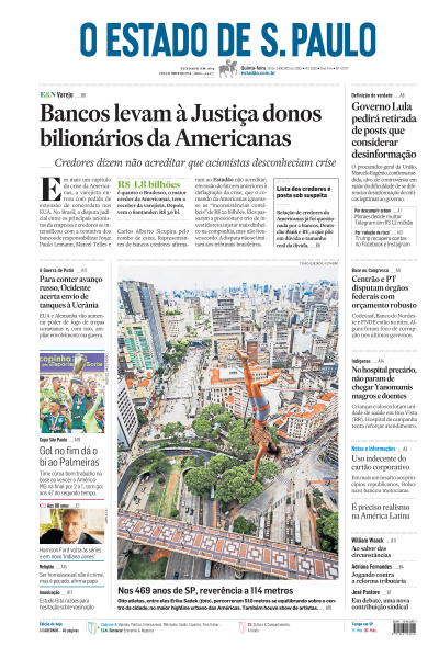 Estadão - Edição de 26 de Janeiro de 2023
