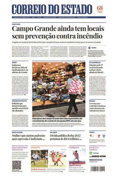 Correio do Estado - Edição de 27 de janeiro de 2023