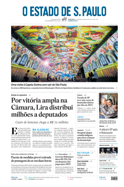 Estadão - Edição de 27 de Janeiro de 2023