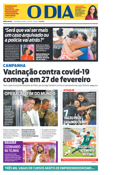 O DIA - Edição de 27 de Janeiro de 2023