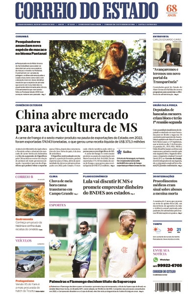 Correio do Estado - Edição de 28 e 29 de janeiro de 2023