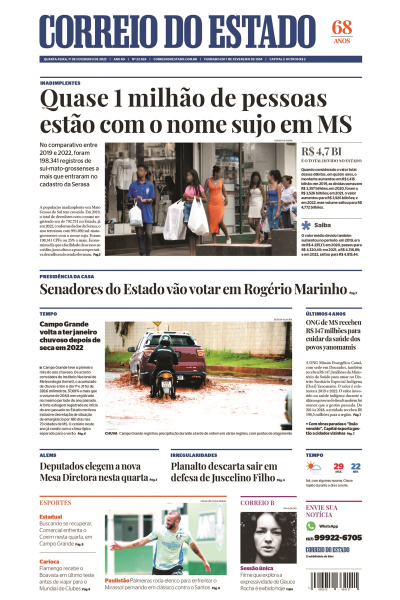 Correio do Estado - Edição de 1º de fevereiro de 2023