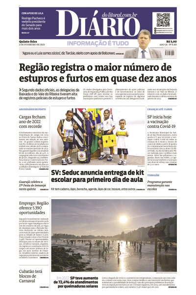 Diário do Litoral – Edição de 02 de fevereiro de 2023